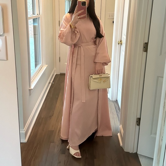 Veiled Collection Salma Sleeveless Maxi Dress & Skirt Set XS + Open Abaya XXS - Picture 2 of 10